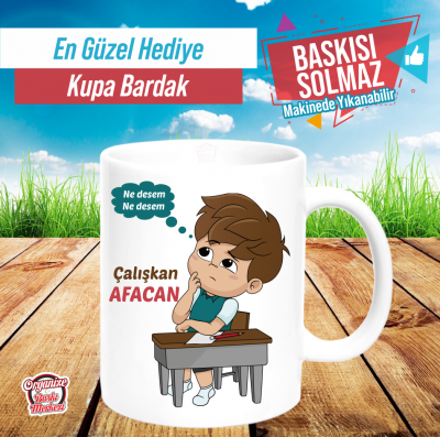 Çalışkan Afacan Kupa Bardak