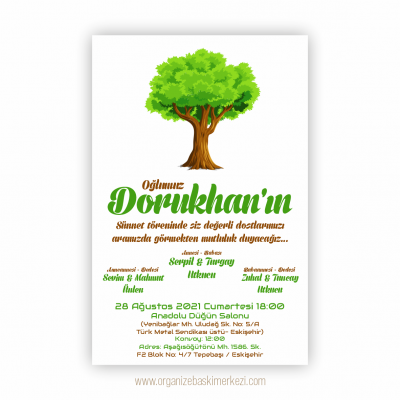 Doğasever Sünnet Davetiye