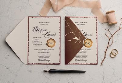 Ekonom 9125 Düğün Davetiyesi