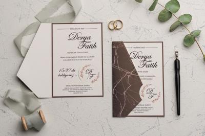 Ekonom 9164 Düğün Davetiyesi