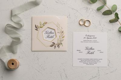 Ekonom 9166 Düğün Davetiyesi