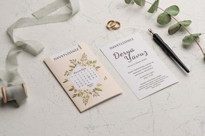 Ekonom 9172 Düğün Davetiyesi