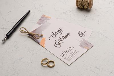 Ekonom 9187 Düğün Davetiyesi