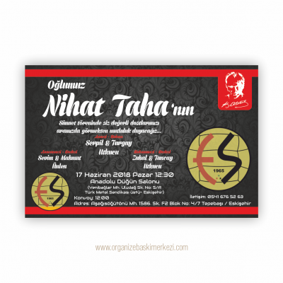 Eskişehirspor Atatürk Sünnet Davetiye