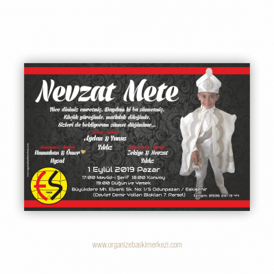 Eskişehirspor Fotoğraflı Sünnet Davetiyesi