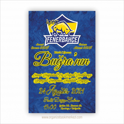 Fener Boğa Sünnet Davetiye