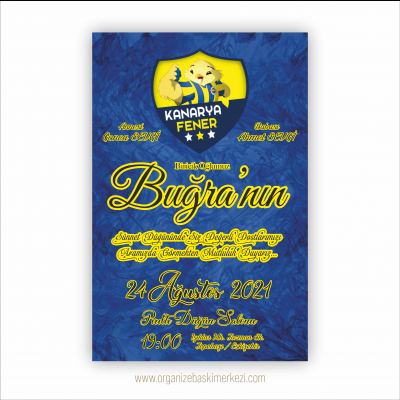 Fenerbahçe Kanarya Sünnet Davetiye