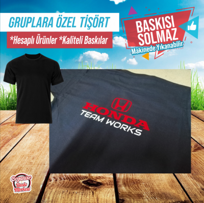 GRUPLARA ÖZEL TİŞÖRT BASKI