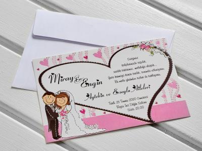 İklim 10356 Düğün Davetiyesi