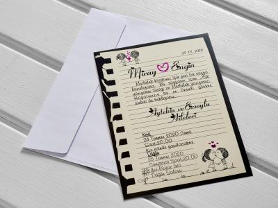 İklim 10405 Düğün Davetiyesi