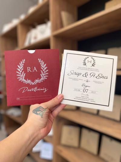 Kare Düğün Davetiyesi 10