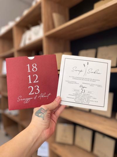 Kare Düğün Davetiyesi 11