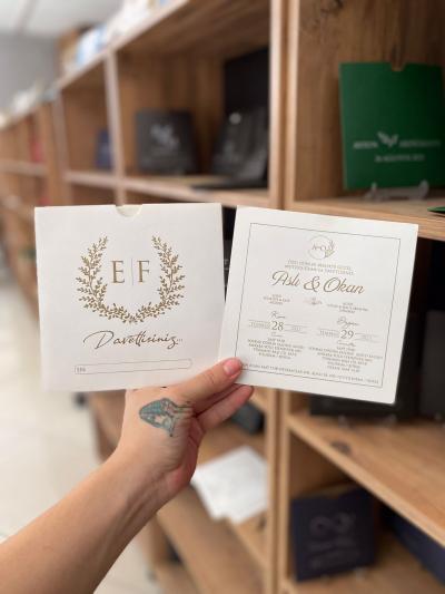 Kare Düğün Davetiyesi 12