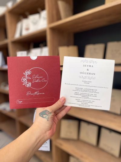 Kare Düğün Davetiyesi 15