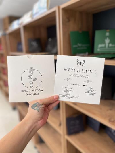 Kare Düğün Davetiyesi 39
