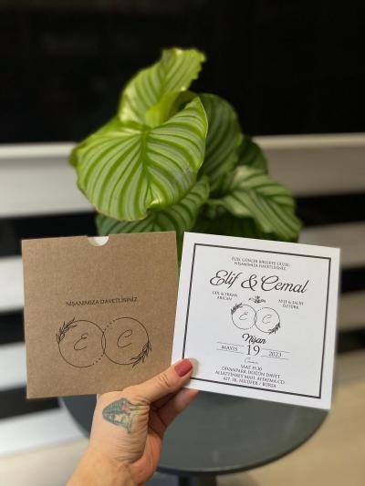 Kare Düğün Davetiyesi 45