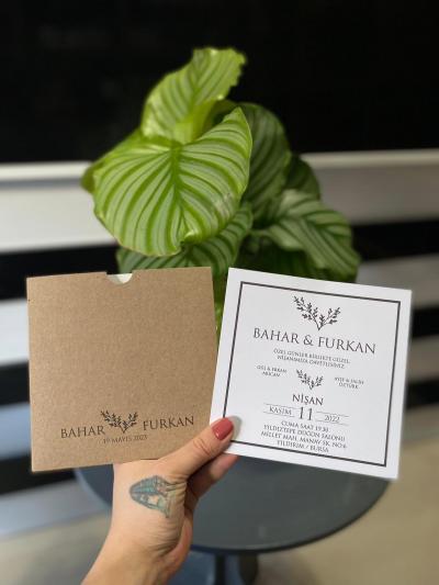 Kare Düğün Davetiyesi 53