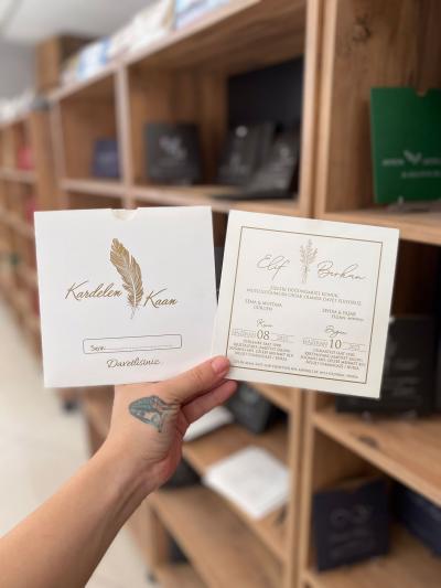 Kare Düğün Davetiyesi 7