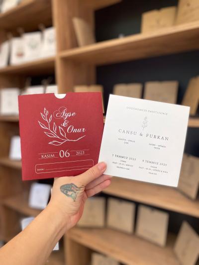 Kare Düğün Davetiyesi 8