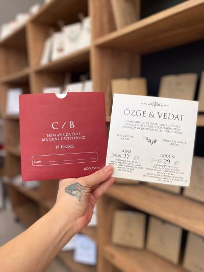 Kare Düğün Davetiyesi 9
