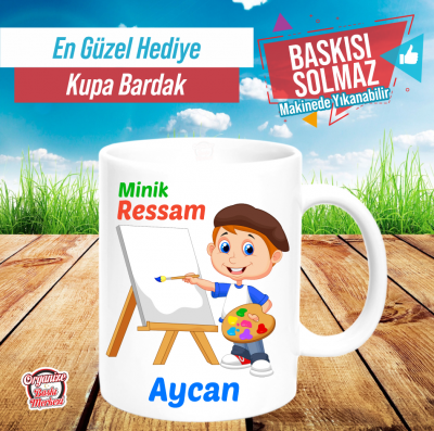 Minik Ressam Kupa Bardak