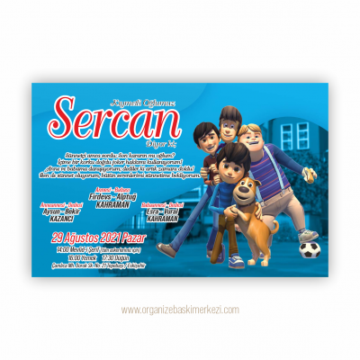 Rafadan Tayfa Sünnet Davetiye