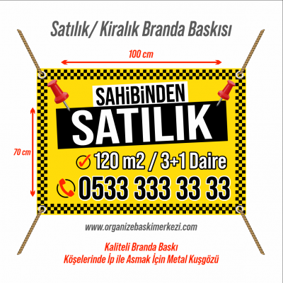 Satılık Branda Pankart Yazısı