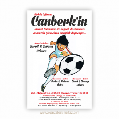 Tsubasa Futbol Sünnet Davetiye